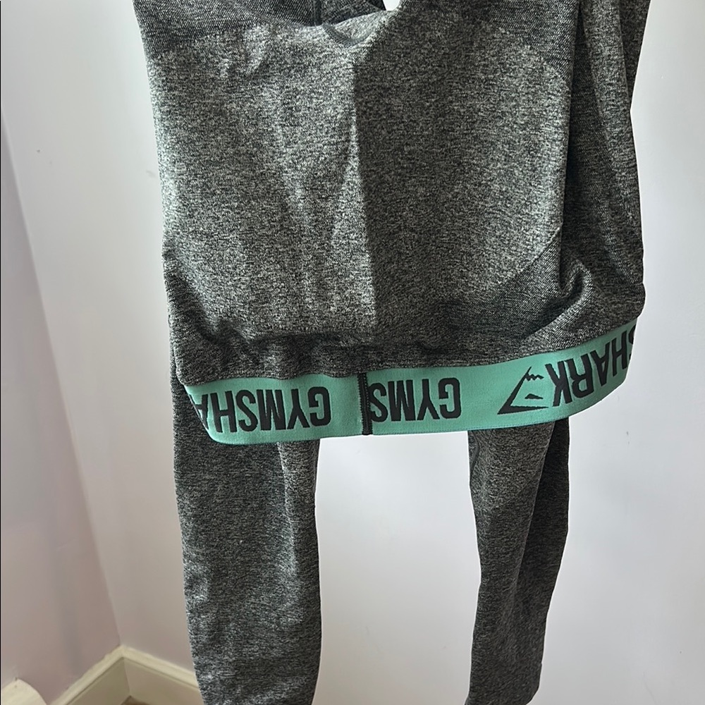 Gymshark Gray Sweatpants High-Waisted Stretchy Design